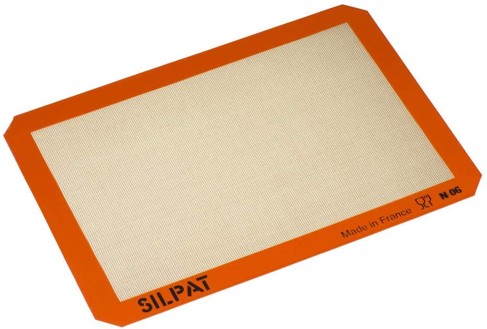 Pastel De Nata Tools Silpat Premium Non-Stick Silicone Baking Mat, Half Sheet Size, 11-5/8 x 16-1/2